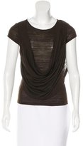 Thumbnail for your product : Diane von Furstenberg Draped Short Sleeve T-Shirt
