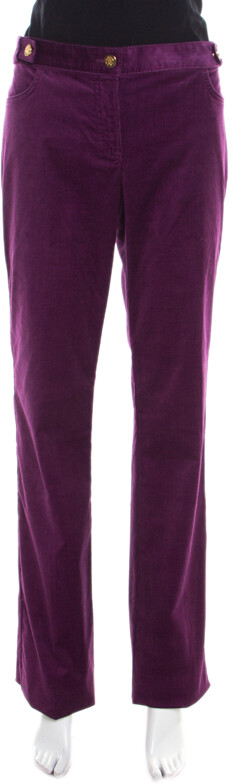 purple corduroy pants womens
