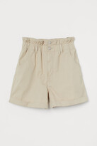 Thumbnail for your product : H&M Cotton paper bag shorts