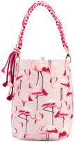 Thumbnail for your product : RED Valentino flamingos print shopping bag - women - Polyester - One Size