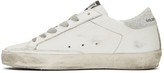 Thumbnail for your product : Golden Goose SSENSE Exclusive White Glitter Superstar Sneakers