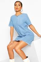 boohoo denim dress sale