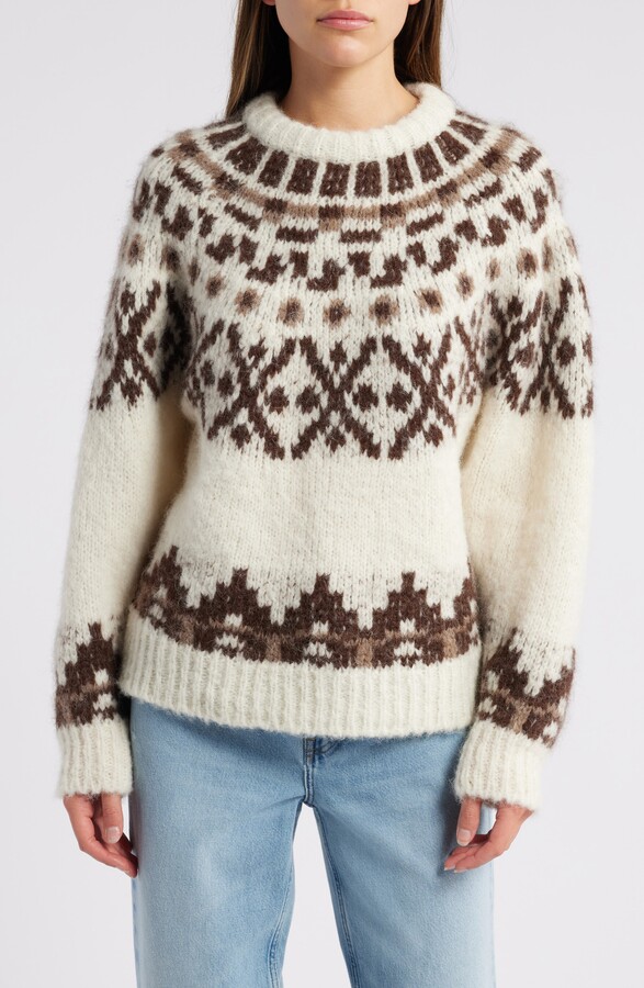Frame Fair Isle Alpaca Blend Sweater