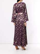 Thumbnail for your product : Dima Ayad metallic print flared dress