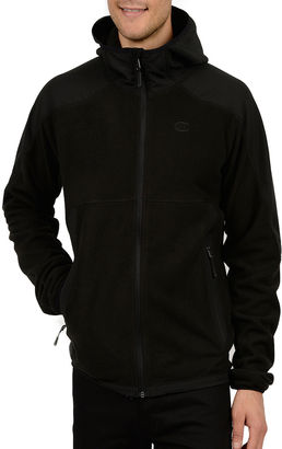 Champion Hooded Pill-Resistant Microfleece Jacket