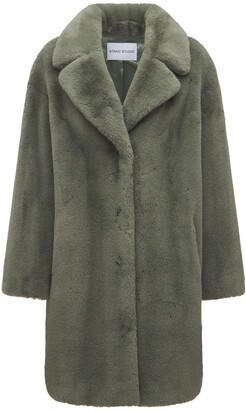 Stand Studio Camille Cocoon Soft Faux Fur Coat