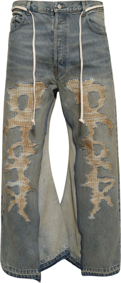 RRR123 Layered Wide-Leg Jeans