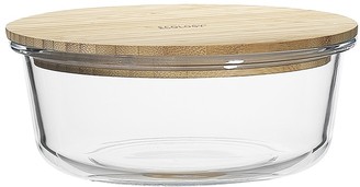 Ecology Nourish Round Glass Storage Container with Bamboo Lid 19.7cm