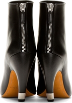 Thumbnail for your product : Givenchy Black Leather Horn Heel Open-Toe Boots