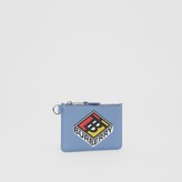 Thumbnail for your product : Burberry Logo Graphic Leather Zip Coin Case