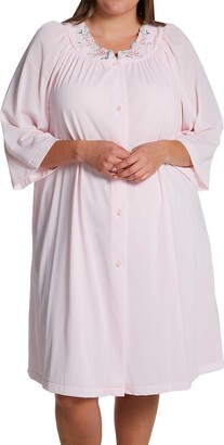 Shadowline Women's Plus-Size Petals 3/4 Sleeve 41 Inch Waltz Coat