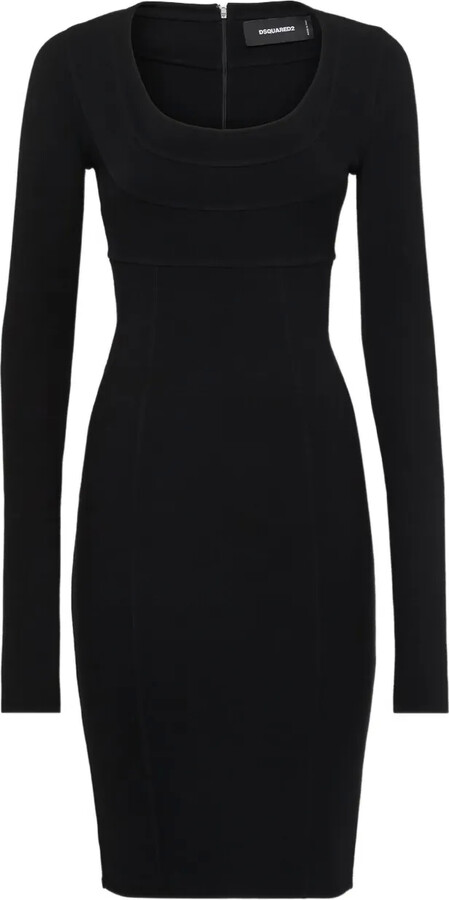 DSQUARED2 Long-Sleeve Midi Dress