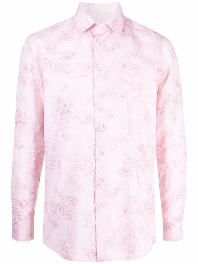 pink flower shirt