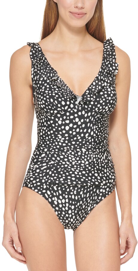 正規逆輸入品】 Bleu Rod Beattie ブルー ロッド ビーティー ファッション 水着 Womens Black Floral Print  One-Piece Swimsuit 10 pe03.gr