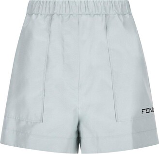 ショーツ FENDI PRINTED CREPE SHORTS Fendi Printed Crepe Shorts - ShopStyle