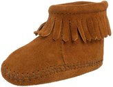 Thumbnail for your product : Minnetonka Velcro Back Flap Bootie (Inf/Tod) - Tan-1 Infant