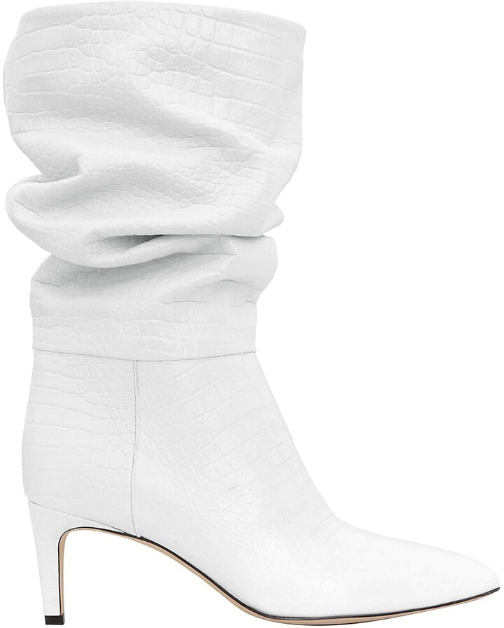 white slouch boots