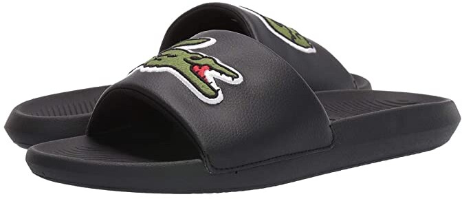 lacoste sandals black