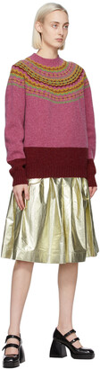 Molly Goddard Pink & Red Benny Sweater