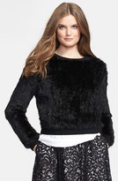 Thumbnail for your product : Milly Genuine Rabbit Fur Sweater
