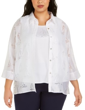 alfred dunner plus size tops