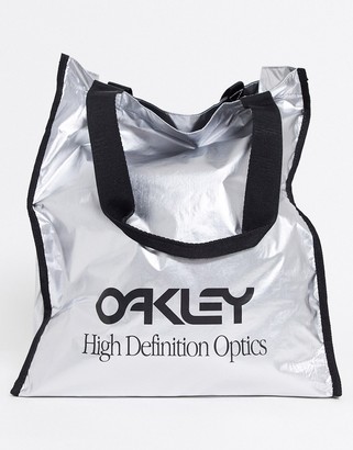 Oakley body shoulder bag in silver