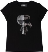 Thumbnail for your product : Karl Lagerfeld Paris print cotton jersey blend t-shirt
