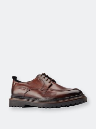 Base London Mens Rene Leather Derby Shoes (Brown) - ShopStyle