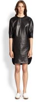 Thumbnail for your product : Alexander Wang Leather Dolman-Sleeved Dress