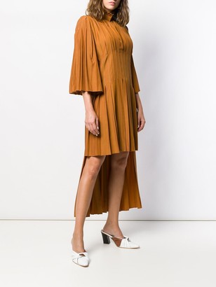 Atu Body Couture Asymmetric Pleated Dress