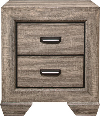 Latitude Run Natural Wood Nightstand With 2 Drawers For A Bedroom 2 In Finish Contemporary