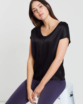 Contrasted Round Neck Top