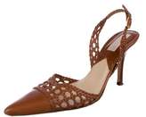 Thumbnail for your product : Michael Kors Woven Leather Pumps