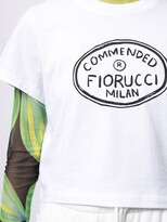 Thumbnail for your product : Fiorucci Illustrated Commended Crop T-shirt