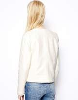 Thumbnail for your product : MANGO Short Tailored Collarless Jacket