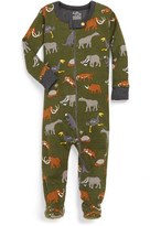 Thumbnail for your product : Hatley 'Prehistoric Animals' Fitted Footie (Baby)