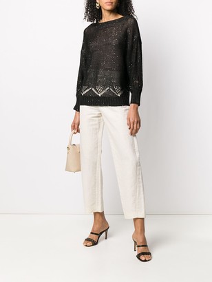 Snobby Sheep Sequin-Embellished Relaxed-Fit Jumper