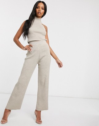 knit flare pants outfit