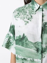 Thumbnail for your product : OSKLEN RJ print shirt dress