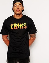 Thumbnail for your product : Crooks & Castles T-Shirt With CRKS - Black