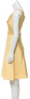Thumbnail for your product : Valentino Silk Braid-Trimmed Dress