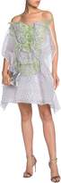 Thumbnail for your product : DELPOZO Embellished Linen-mesh Fil Coupe Mini Dress