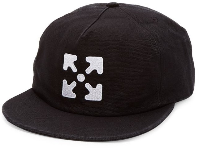 off white baseball hat