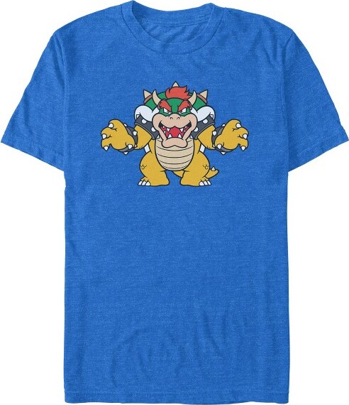 Nintendo MensNintendoJustBowserTShirt-RoyalBlueHeather-3XLarge