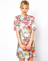 Thumbnail for your product : ASOS Photographic Jewel Print T-Shirt Dress