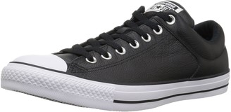 leather converse mens black