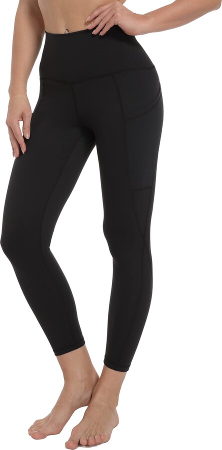 Free Leaper High Waisted Soft Yoga Pants for Women with Pockets 7/8 Ankle Running Booty Leggings 