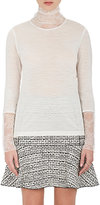 Thumbnail for your product : Nina Ricci WOMEN'S LACE-TRIMMED VIRGIN WOOL-BLEND JERSEY TOP