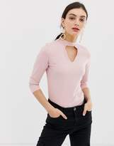 Thumbnail for your product : Benetton Body with 3/4 arm roll neck and keyhole cut out-Pink