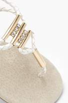 Thumbnail for your product : boohoo Girls Rope Detail Flat Sandal